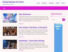 Tablet Screenshot of girlsvirtualworlds.com